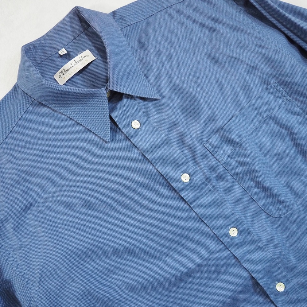 Klauss Boehler Sz 16/41 Classic Blue Men's Dress Shirt